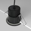 Lampa wbudowana wpuszczana w sufit LED aluminiowa czarna okrągła Zoom MAYTONI DL034-01-06W4K-B